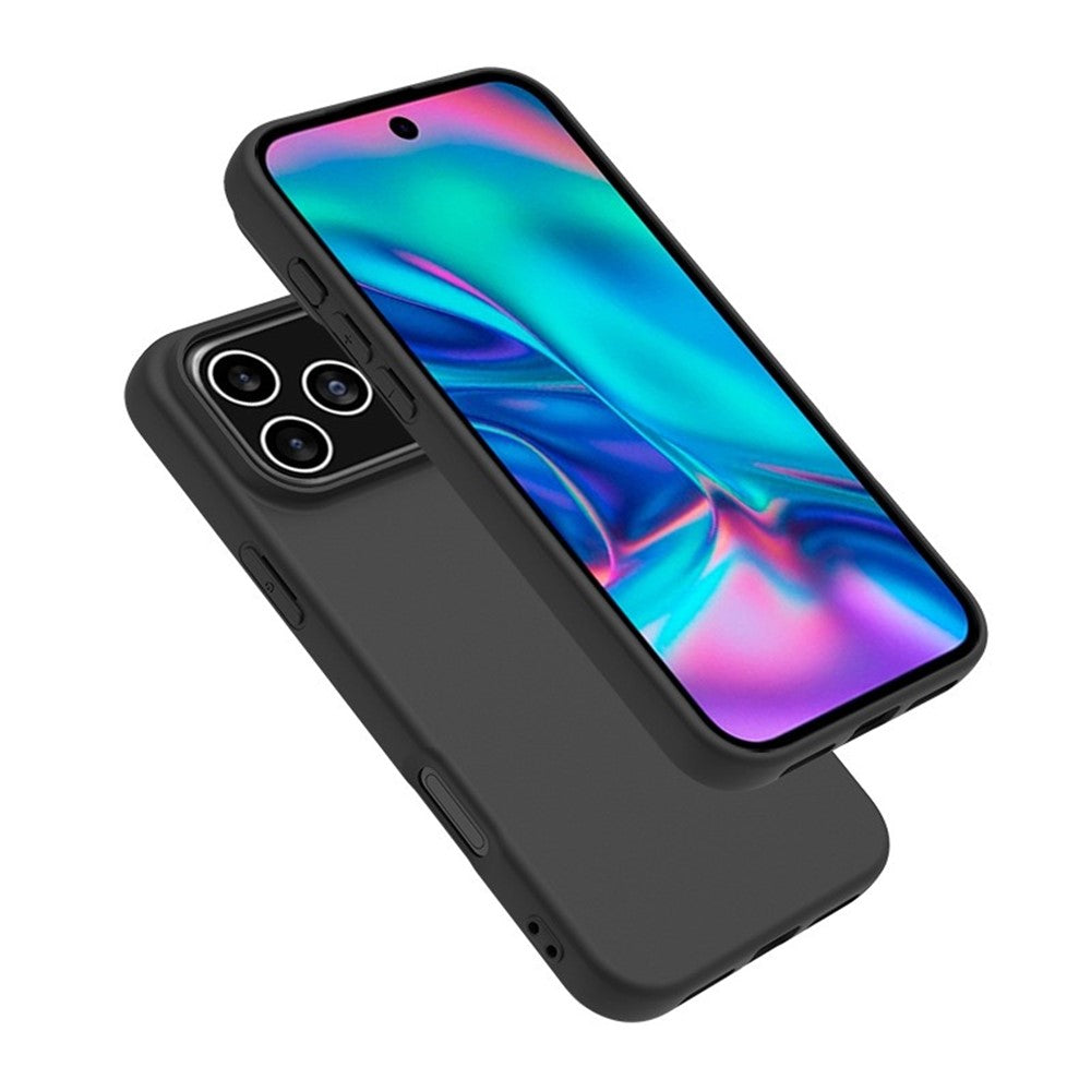 For iPhone 17 Pro Max Case Soft Matte Back TPU Black Phone Cover , Large Cutout