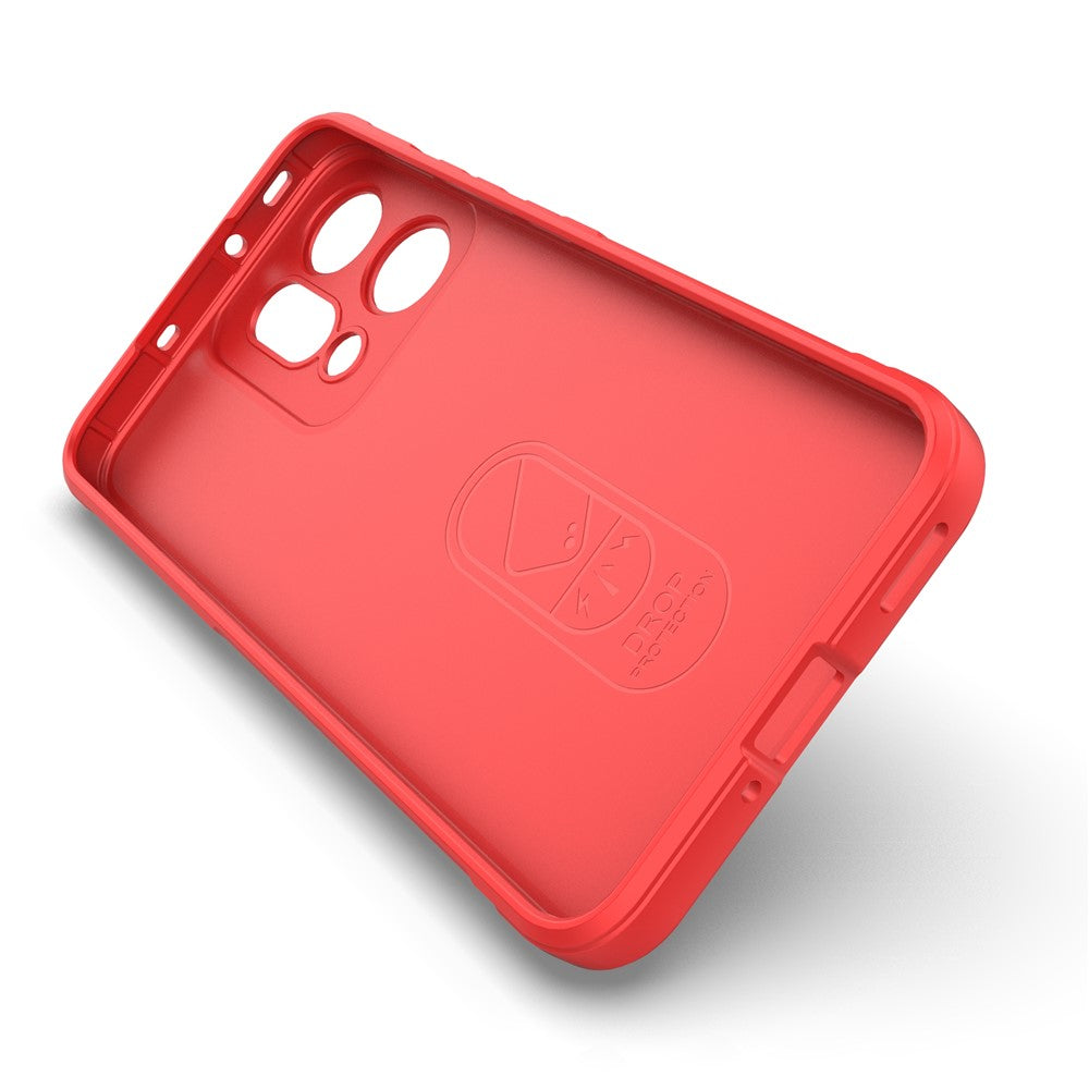 For Oppo Reno14 Pro 5G (Global) Case Anti-Drop Soft TPU Rugged Phone Back Cover - Red
