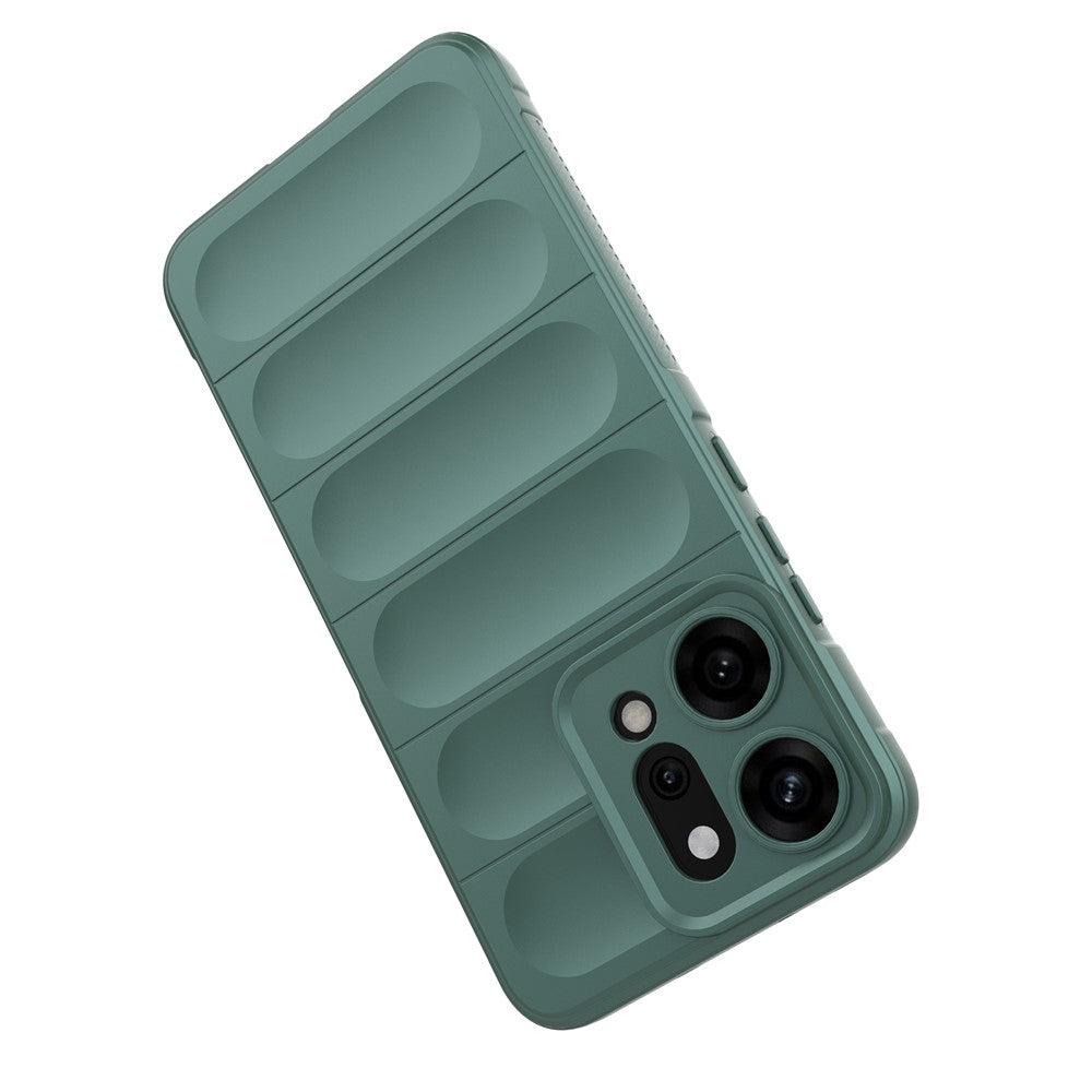 For Oppo Reno14 Pro 5G (Global) Case Anti-Drop Soft TPU Rugged Phone Back Cover - Green