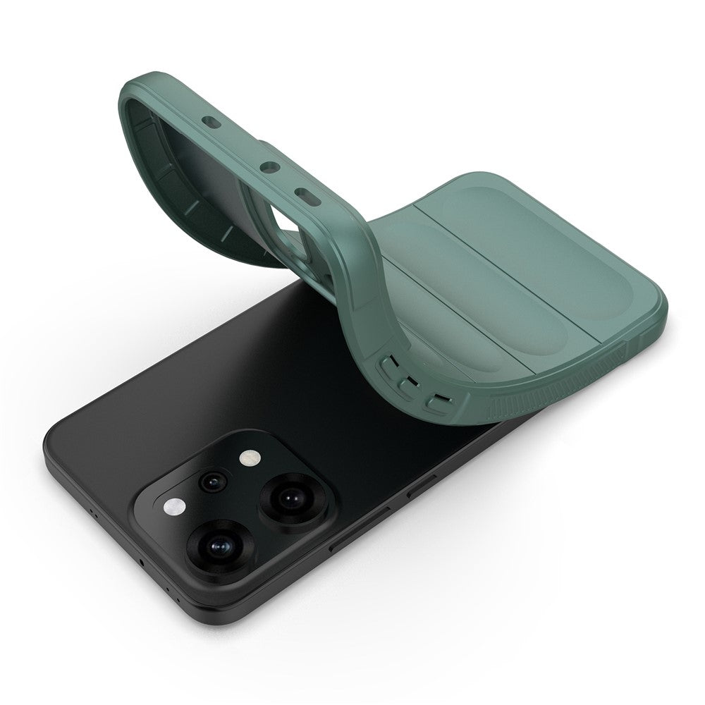 For Oppo Reno14 Pro 5G (Global) Case Anti-Drop Soft TPU Rugged Phone Back Cover - Green