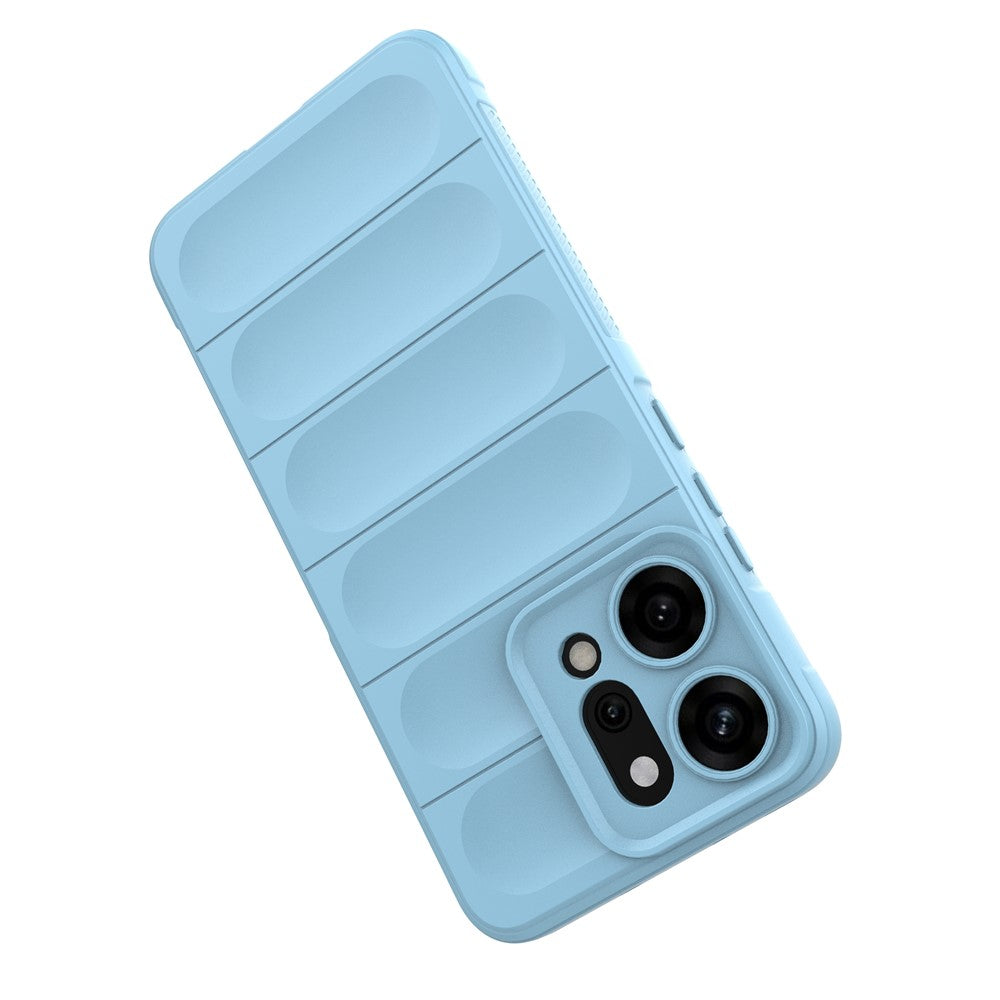 For Oppo Reno14 Pro 5G (Global) Case Anti-Drop Soft TPU Rugged Phone Back Cover - Baby Blue