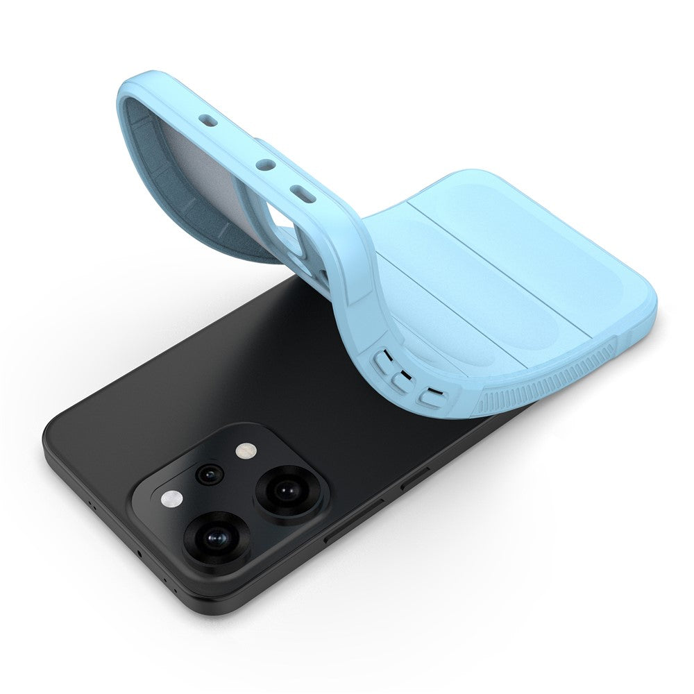 For Oppo Reno14 Pro 5G (Global) Case Anti-Drop Soft TPU Rugged Phone Back Cover - Baby Blue