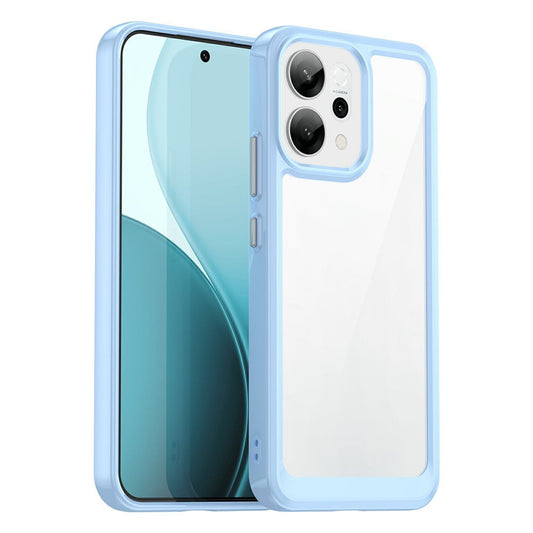 For Oppo Reno14 5G (Global) / Reno14 F 5G Case TPU + Acrylic Protective Clear Phone Cover - Blue