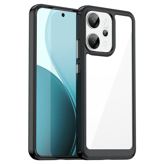 For Oppo Reno14 Pro 5G (Global) Case TPU + Acrylic Protective Clear Phone Cover - Black