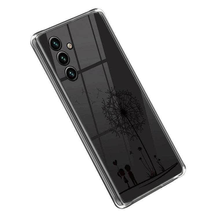 For Samsung Galaxy A14 5G / A14 4G Phone Case Shockproof Case Anti-Scratch IMD Pattern Printing Flexible TPU Cover - Dandelion and Children
