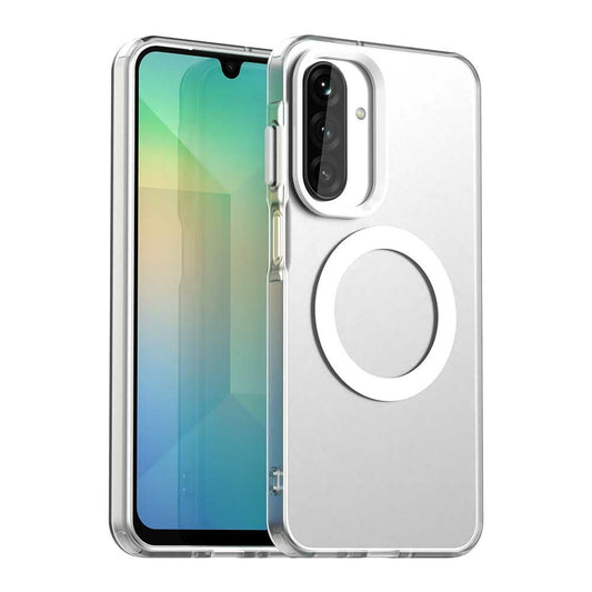 For Samsung Galaxy A17 5G Case Compatible with MagSafe Anti Drop Hybrid Phone Back Cover - White