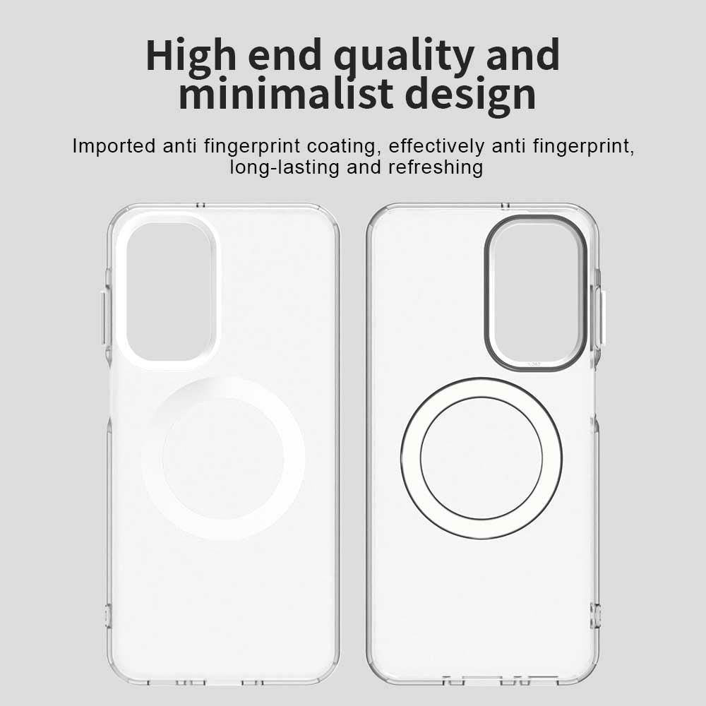For Samsung Galaxy A17 5G Case Compatible with MagSafe Anti Drop Hybrid Phone Back Cover - White
