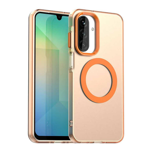 For Samsung Galaxy A17 5G Case Compatible with MagSafe Anti Drop Hybrid Phone Back Cover - Orange