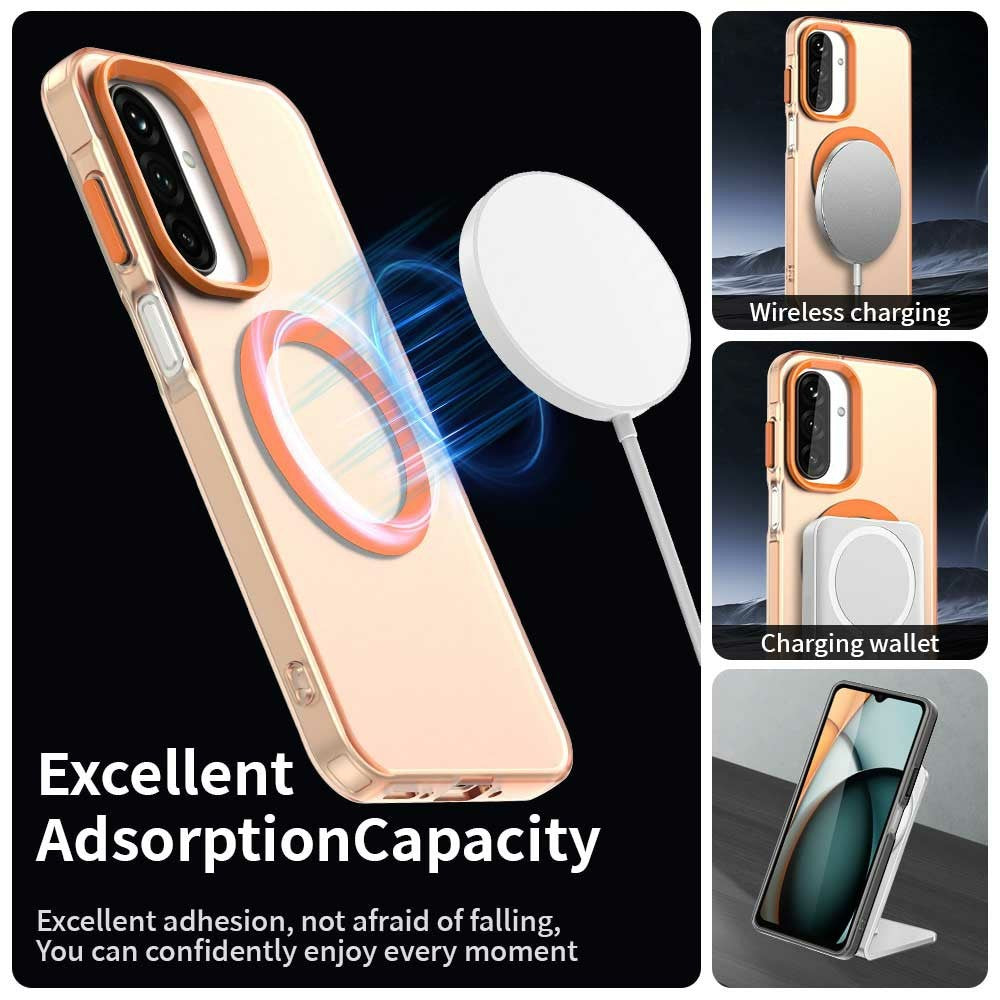 For Samsung Galaxy A17 5G Case Compatible with MagSafe Anti Drop Hybrid Phone Back Cover - Orange