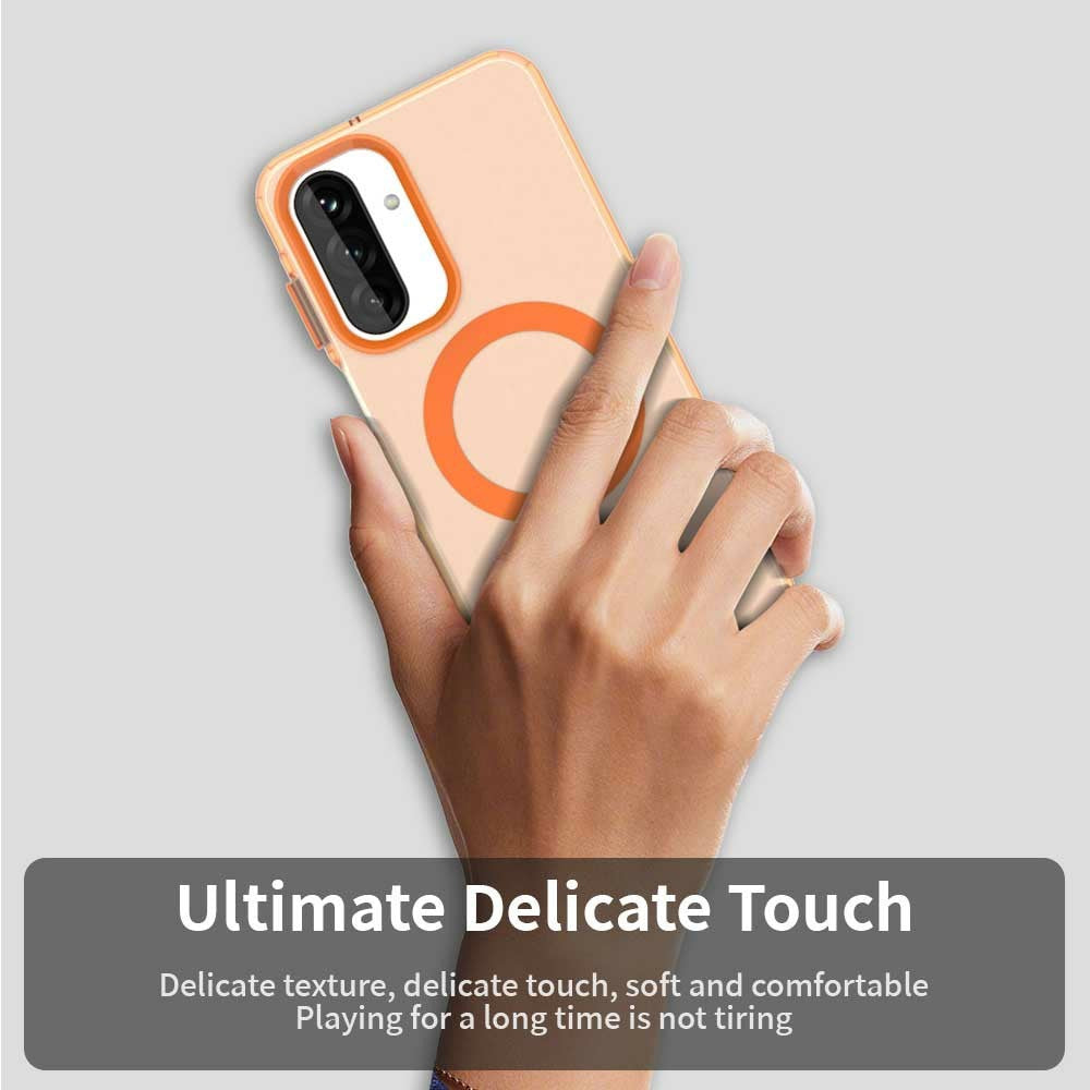 For Samsung Galaxy A17 5G Case Compatible with MagSafe Anti Drop Hybrid Phone Back Cover - Orange