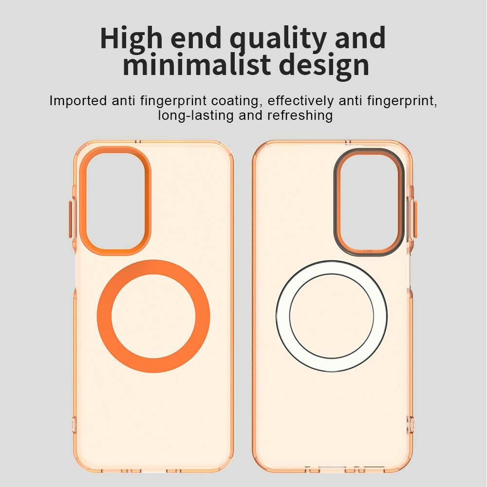 For Samsung Galaxy A17 5G Case Compatible with MagSafe Anti Drop Hybrid Phone Back Cover - Orange