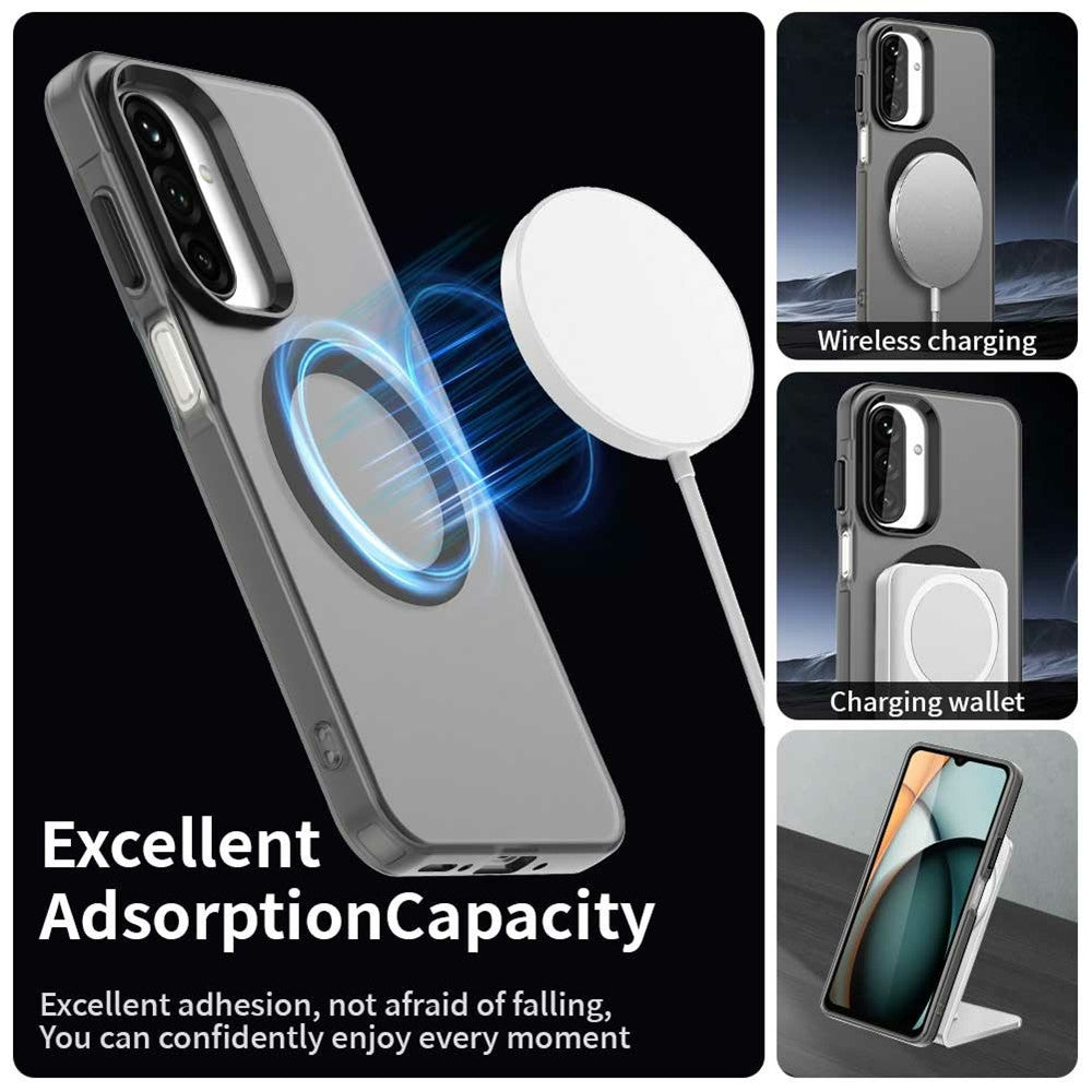 For Samsung Galaxy A17 5G Case Compatible with MagSafe Anti Drop Hybrid Phone Back Cover - Black