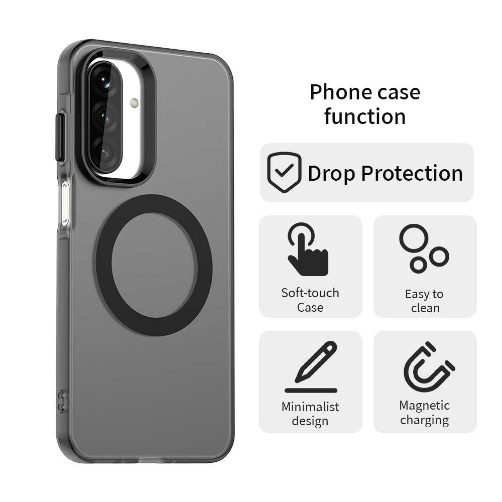 For Samsung Galaxy A17 5G Case Compatible with MagSafe Anti Drop Hybrid Phone Back Cover - Black