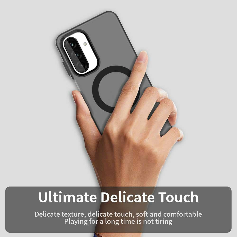 For Samsung Galaxy A17 5G Case Compatible with MagSafe Anti Drop Hybrid Phone Back Cover - Black
