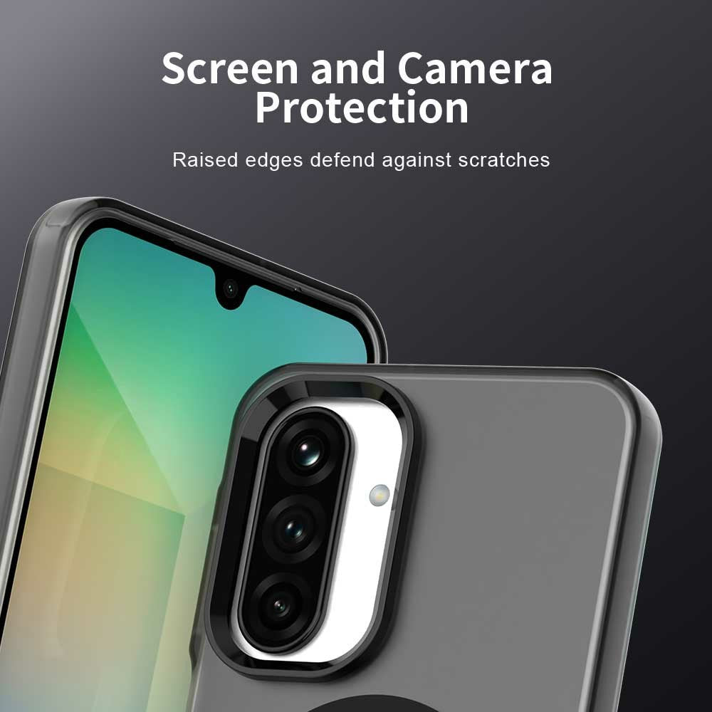 For Samsung Galaxy A17 5G Case Compatible with MagSafe Anti Drop Hybrid Phone Back Cover - Black