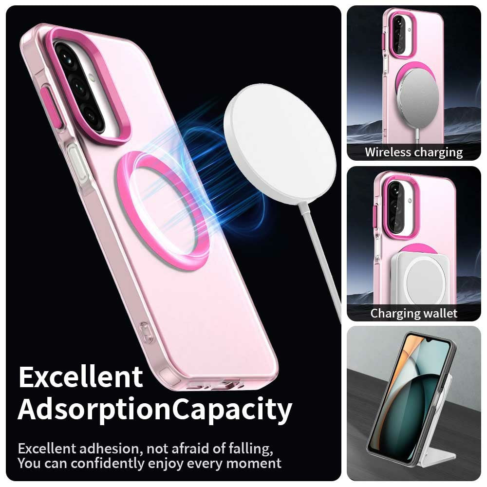 For Samsung Galaxy A17 5G Case Compatible with MagSafe Anti Drop Hybrid Phone Back Cover - Red