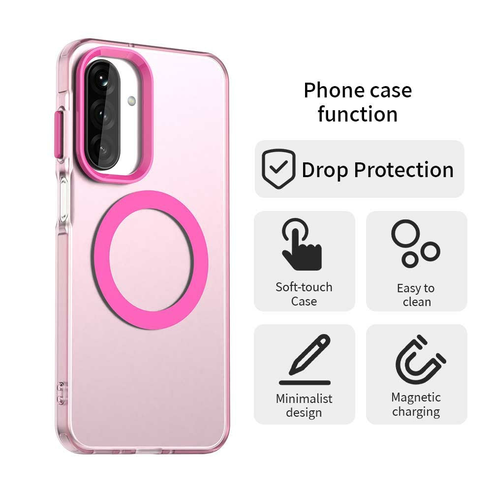 For Samsung Galaxy A17 5G Case Compatible with MagSafe Anti Drop Hybrid Phone Back Cover - Red