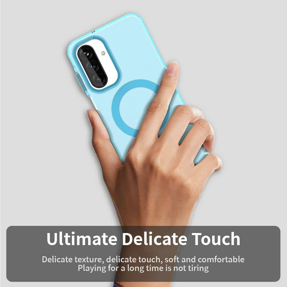 For Samsung Galaxy A17 5G Case Compatible with MagSafe Anti Drop Hybrid Phone Back Cover - Blue