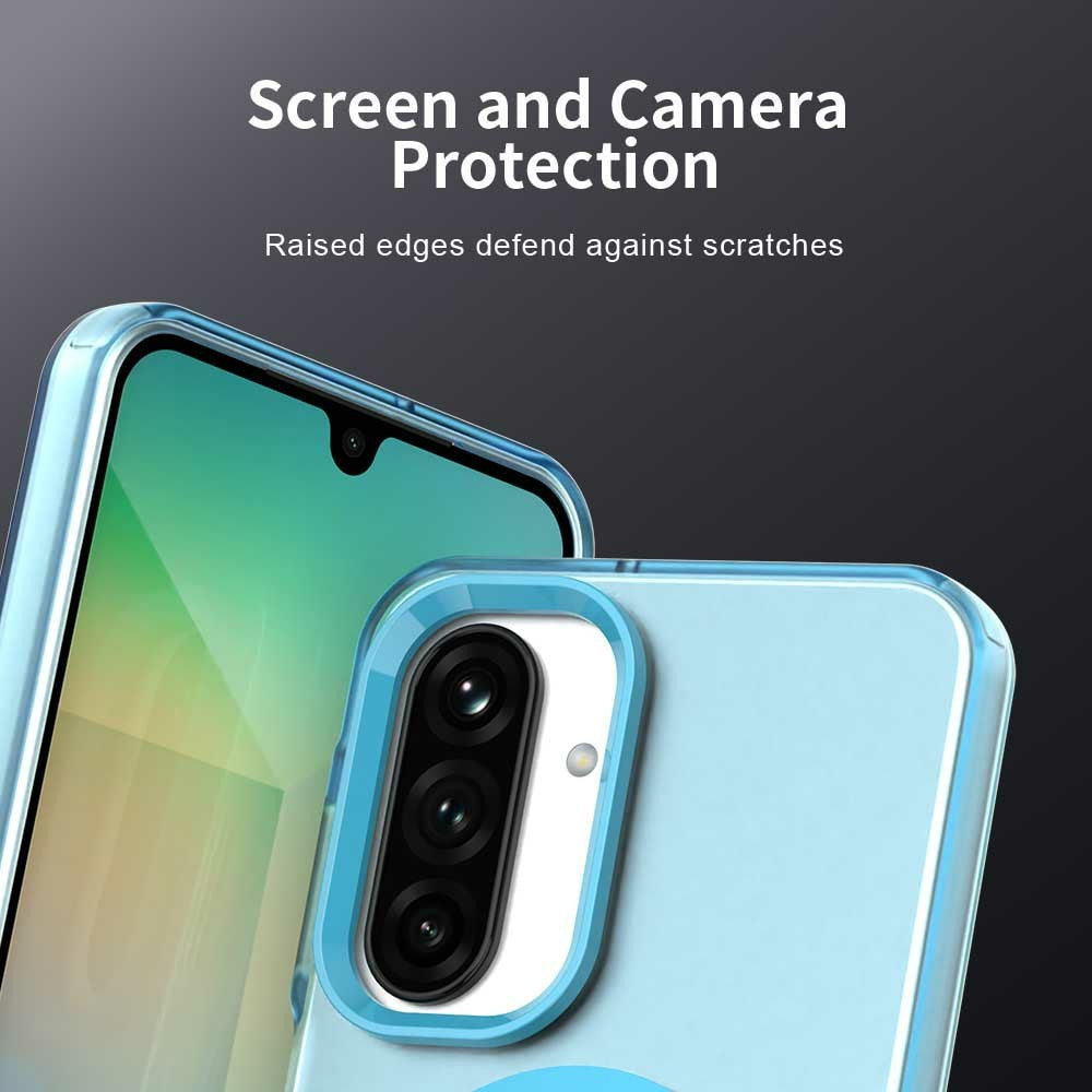 For Samsung Galaxy A17 5G Case Compatible with MagSafe Anti Drop Hybrid Phone Back Cover - Blue