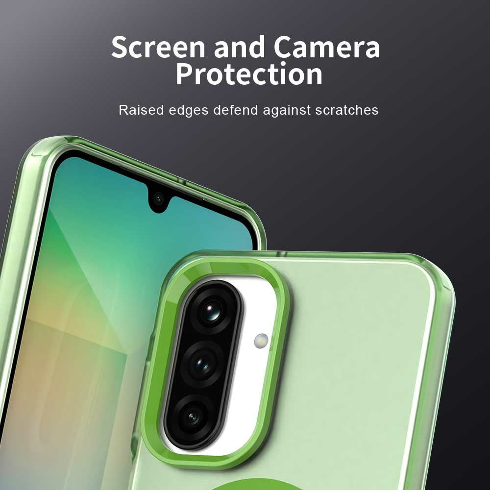 For Samsung Galaxy A17 5G Case Compatible with MagSafe Anti Drop Hybrid Phone Back Cover - Green