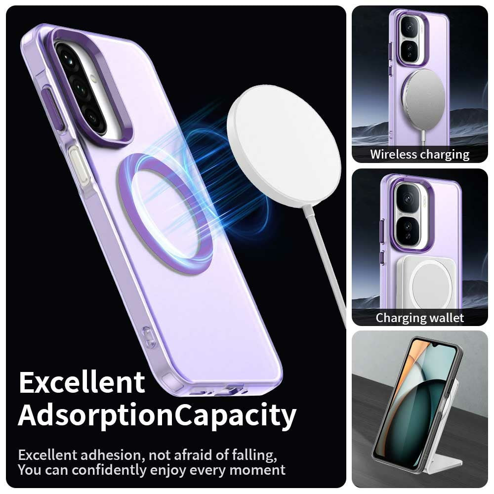 For Samsung Galaxy A17 5G Case Compatible with MagSafe Anti Drop Hybrid Phone Back Cover - Purple