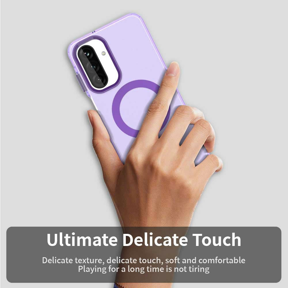 For Samsung Galaxy A17 5G Case Compatible with MagSafe Anti Drop Hybrid Phone Back Cover - Purple