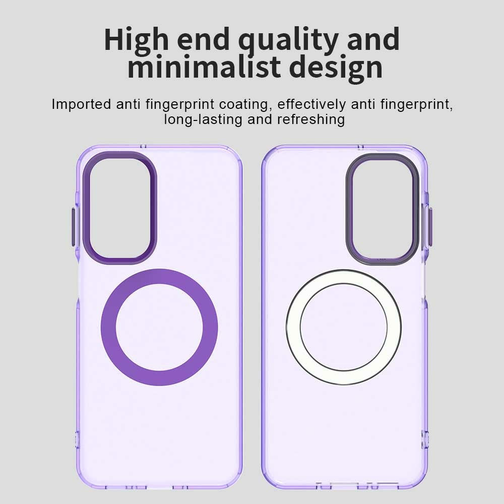 For Samsung Galaxy A17 5G Case Compatible with MagSafe Anti Drop Hybrid Phone Back Cover - Purple