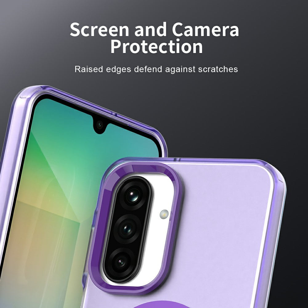 For Samsung Galaxy A17 5G Case Compatible with MagSafe Anti Drop Hybrid Phone Back Cover - Purple