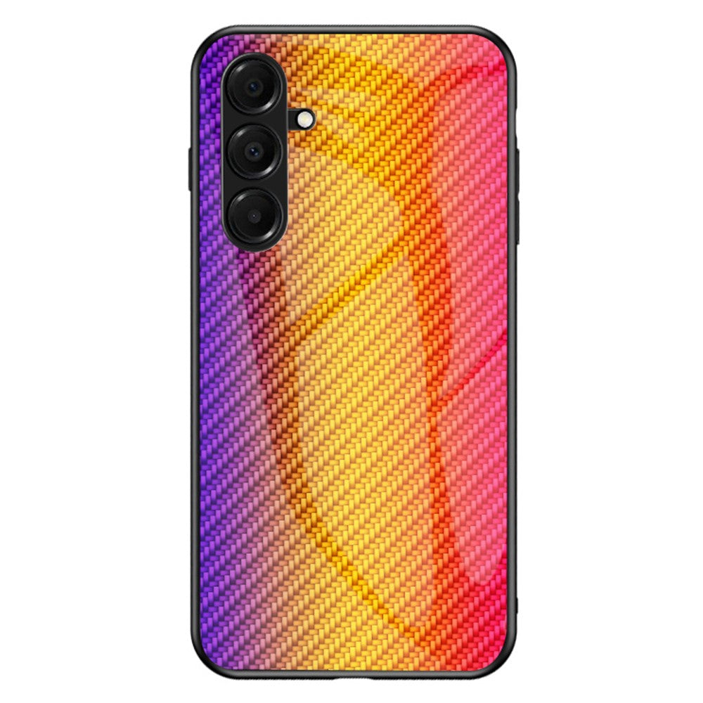 For Samsung Galaxy A17 5G Case Tempered Glass Shockproof Phone Cover - Golden Fiber