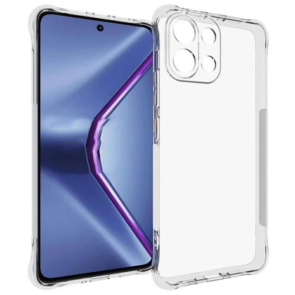 For Oppo K13 5G Clear TPU Case WANLONFENG TM Series 2.0mm Phone Back Cover - Transparent
