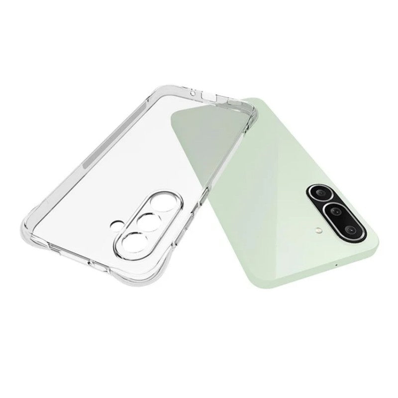 For Samsung Galaxy M56 5G Clear TPU Case WANLONFENG TM Series 2.0mm Phone Back Cover - Transparent