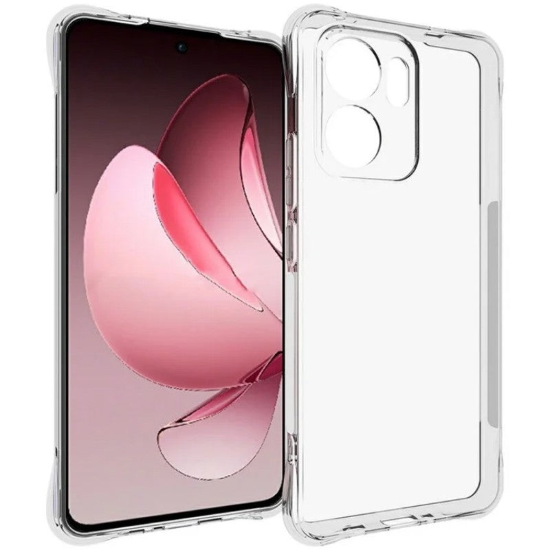 For Oppo Reno13 F 5G Clear TPU Case WANLONFENG TM Series 2.0mm Phone Back Cover - Transparent