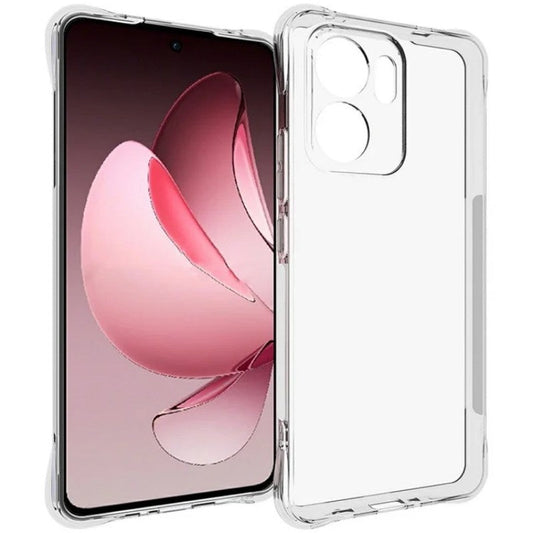 For Oppo Reno13 F 5G Clear TPU Case WANLONFENG TM Series 2.0mm Phone Back Cover - Transparent