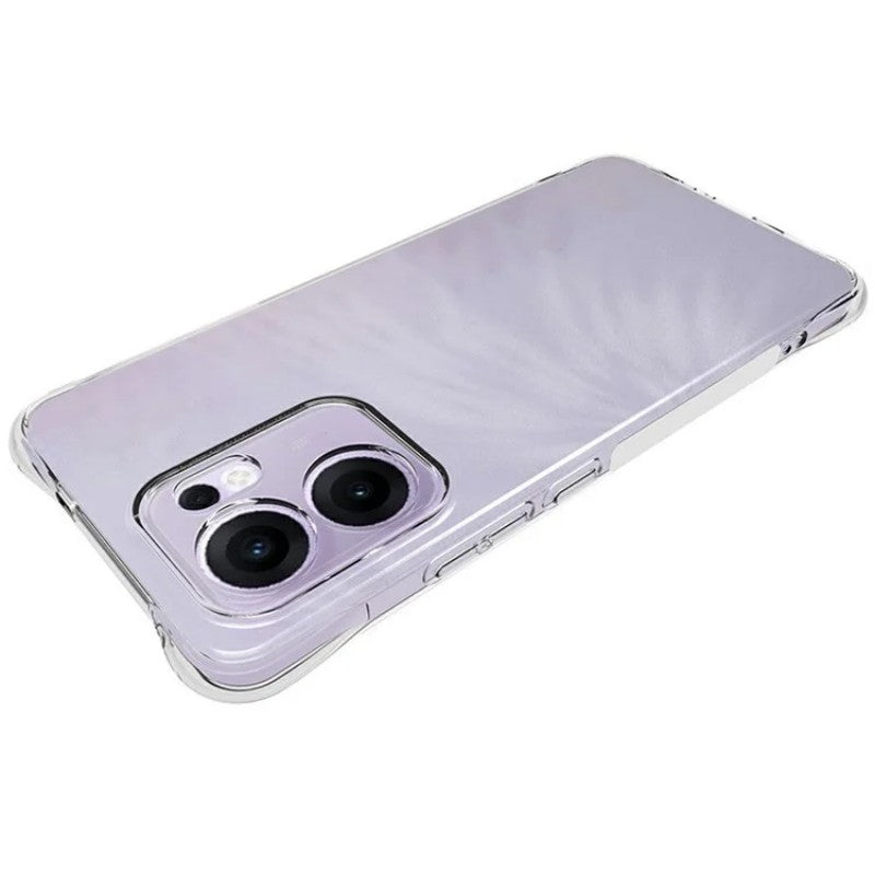 For Oppo Reno13 F 5G Clear TPU Case WANLONFENG TM Series 2.0mm Phone Back Cover - Transparent