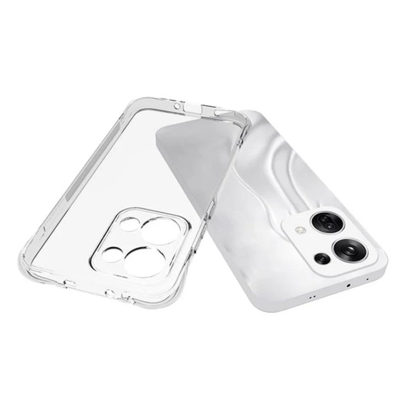 For Oppo Reno13 5G (Global) Clear TPU Case WANLONFENG TM Series 2.0mm Phone Back Cover - Transparent