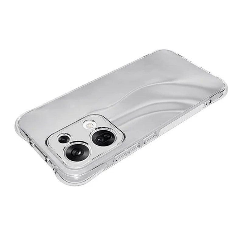 For Oppo Reno13 5G (Global) Clear TPU Case WANLONFENG TM Series 2.0mm Phone Back Cover - Transparent