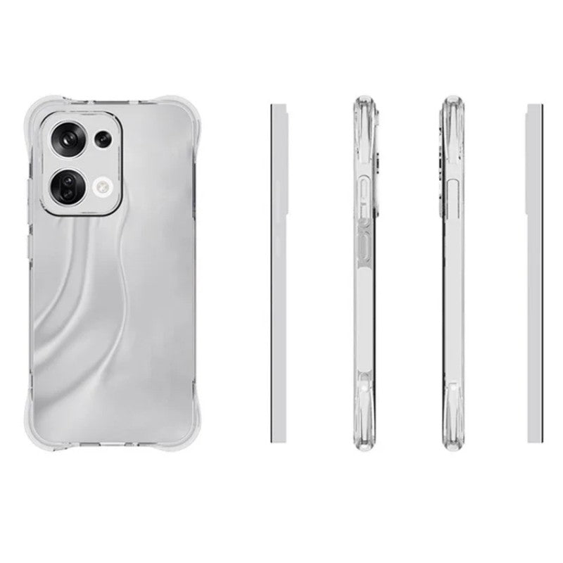 For Oppo Reno13 5G (Global) Clear TPU Case WANLONFENG TM Series 2.0mm Phone Back Cover - Transparent