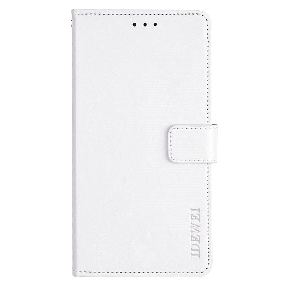 IDEWEI For iPhone 17 Pro Max Stand Case Crazy Horse Texture Leather Phone Cover - White
