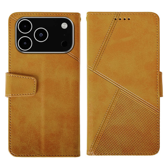 IDEWEI For iPhone 17 Pro Max Case Leather Wallet Phone Cover Stand Calf Texture - Brown