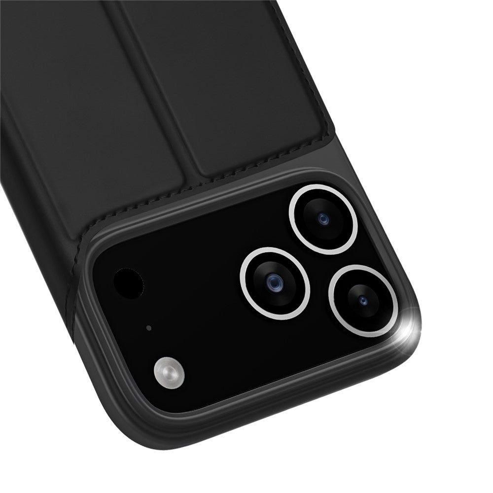 For iPhone 17 Pro Max Case DUX DUCIS Skin Pro Series Leather Cover Card Holder - Black
