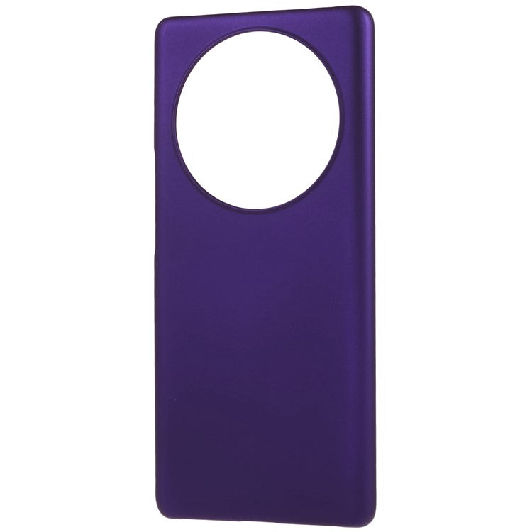 For Honor X40 5G / X9a 5G / Magic5 Lite 5G Anti-fingerprint Mobile Phone Case Rubberized Glossy Hard PC Anti-fading Cell Phone Cover - Purple