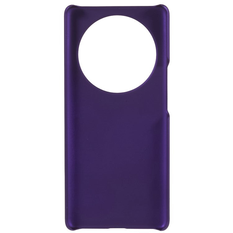 For Honor X40 5G / X9a 5G / Magic5 Lite 5G Anti-fingerprint Mobile Phone Case Rubberized Glossy Hard PC Anti-fading Cell Phone Cover - Purple