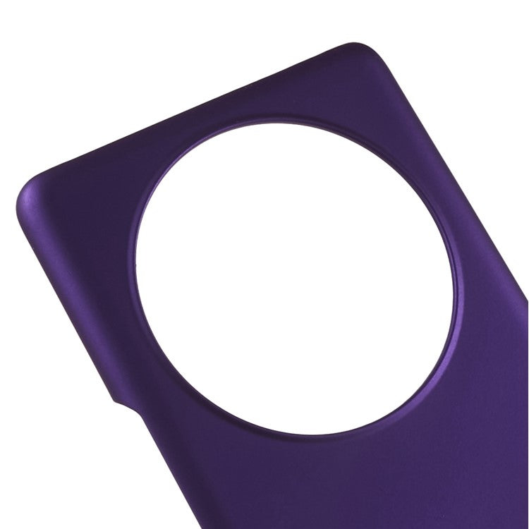 For Honor X40 5G / X9a 5G / Magic5 Lite 5G Anti-fingerprint Mobile Phone Case Rubberized Glossy Hard PC Anti-fading Cell Phone Cover - Purple