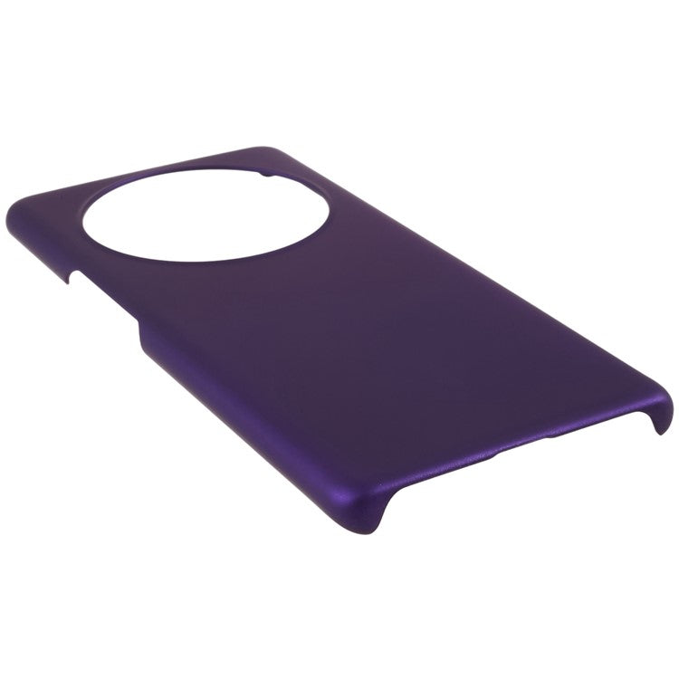 For Honor X40 5G / X9a 5G / Magic5 Lite 5G Anti-fingerprint Mobile Phone Case Rubberized Glossy Hard PC Anti-fading Cell Phone Cover - Purple