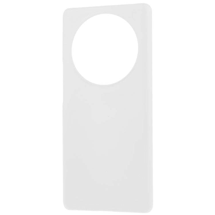For Honor X40 5G / X9a 5G / Magic5 Lite 5G Anti-fingerprint Mobile Phone Case Rubberized Glossy Hard PC Anti-fading Cell Phone Cover - White