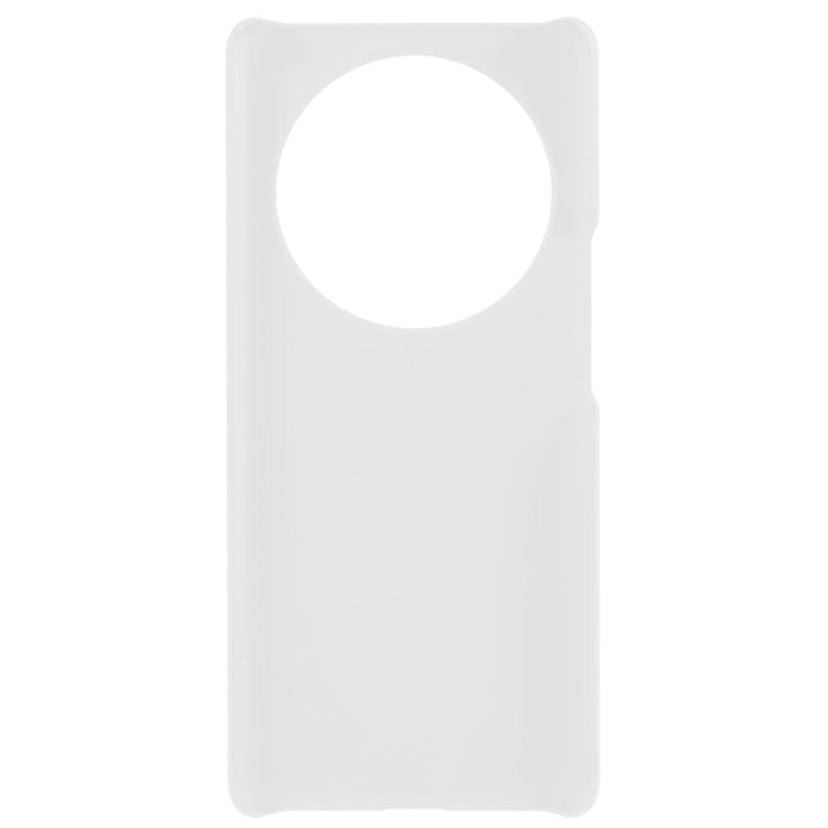 For Honor X40 5G / X9a 5G / Magic5 Lite 5G Anti-fingerprint Mobile Phone Case Rubberized Glossy Hard PC Anti-fading Cell Phone Cover - White