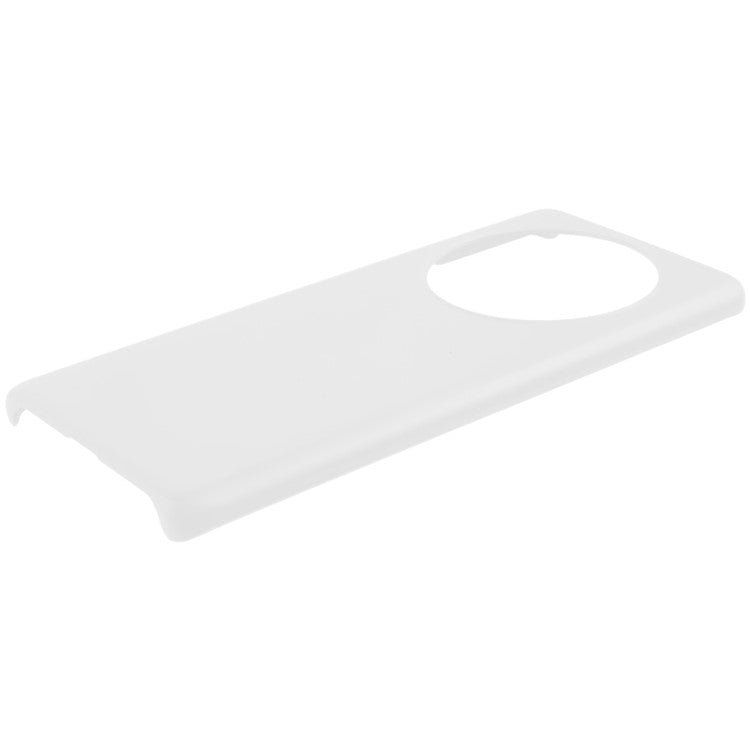 For Honor X40 5G / X9a 5G / Magic5 Lite 5G Anti-fingerprint Mobile Phone Case Rubberized Glossy Hard PC Anti-fading Cell Phone Cover - White