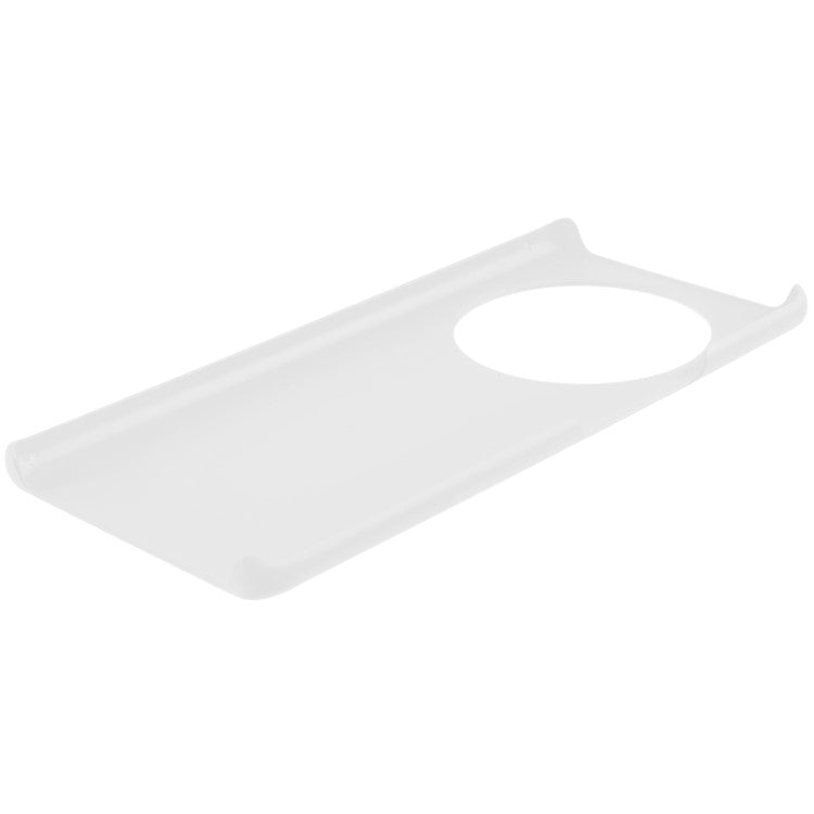 For Honor X40 5G / X9a 5G / Magic5 Lite 5G Anti-fingerprint Mobile Phone Case Rubberized Glossy Hard PC Anti-fading Cell Phone Cover - White
