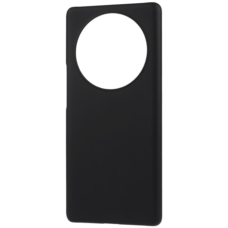 For Honor X40 5G / X9a 5G / Magic5 Lite 5G Anti-fingerprint Mobile Phone Case Rubberized Glossy Hard PC Anti-fading Cell Phone Cover - Black