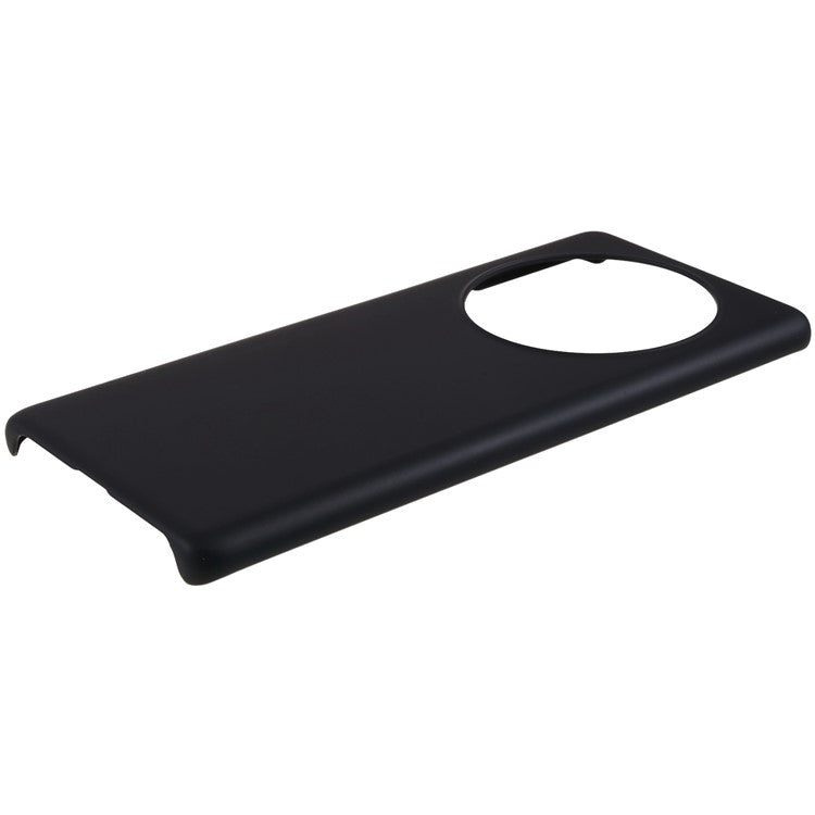 For Honor X40 5G / X9a 5G / Magic5 Lite 5G Anti-fingerprint Mobile Phone Case Rubberized Glossy Hard PC Anti-fading Cell Phone Cover - Black